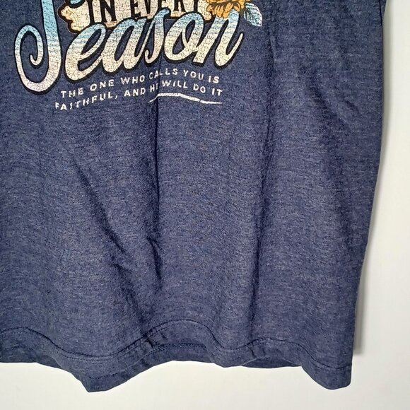Womens Christian TShirt Size Large God is Faithful in Every Season 1 Thess 5:24 - Picture 4 of 8